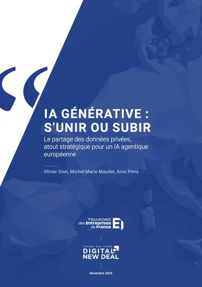 Couverture de « IA générative : s’unir ou subir »